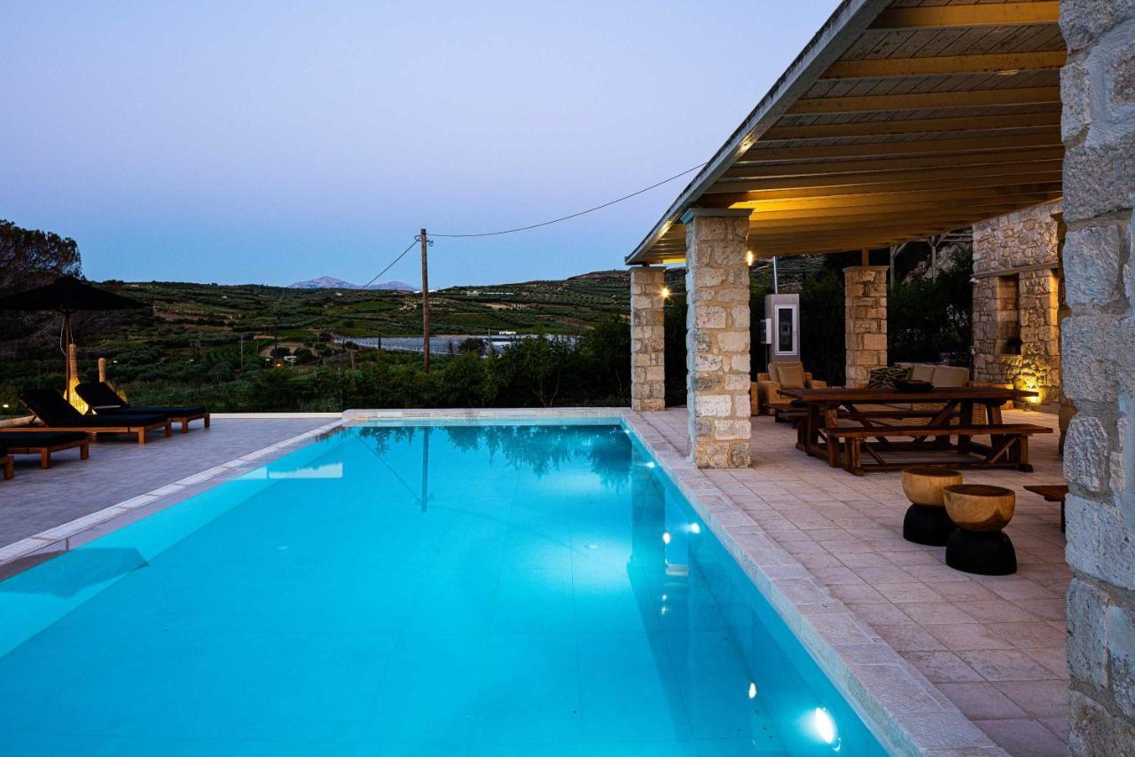 Villa Mantilari Wine Estate 7 Apartments 2 Private Pools 1 Heated Tennis Court Fitness Center 阿卡尼斯 外观 照片